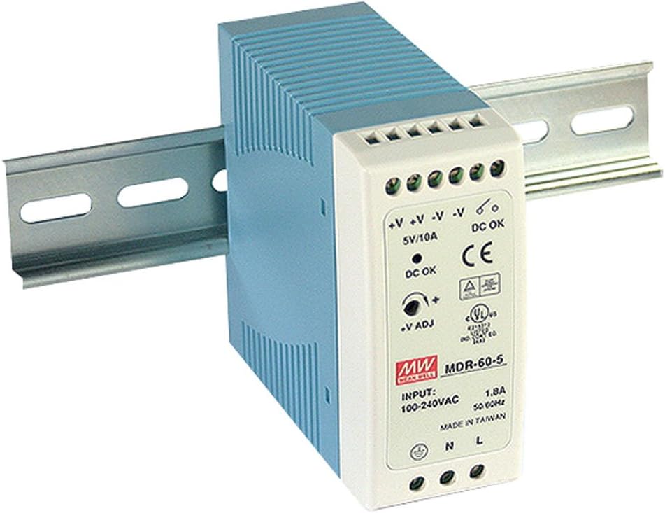 Mean Well MDR-60-12 60W 12V 5A Ray Montaj