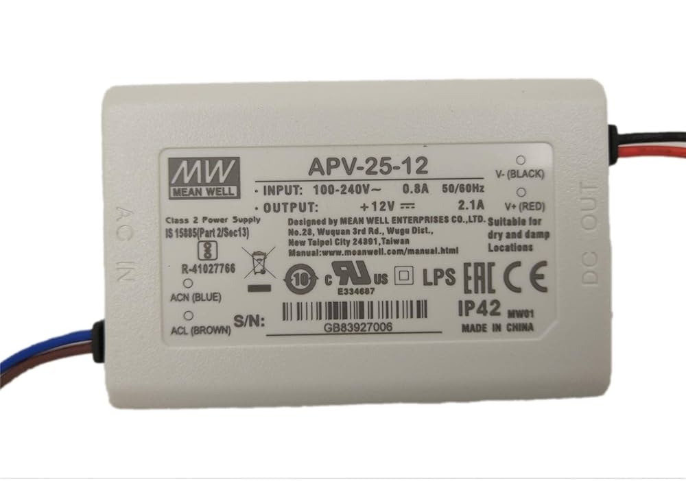 Mean Well APV-25-12 25W 12V 2.1A