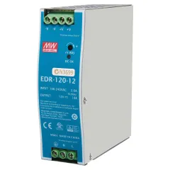 Mean Well EDR-120-12 120W 12V 10A Ray Montaj