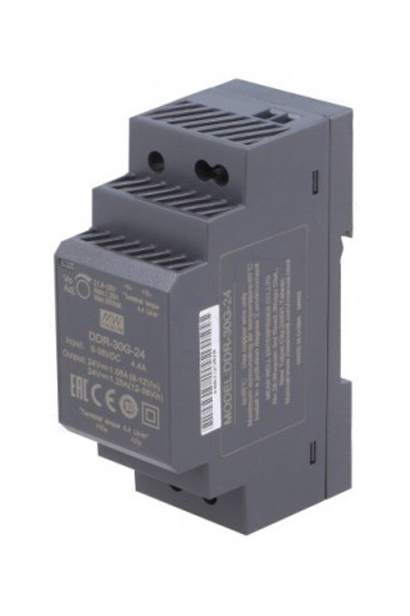 Mean Well DDR-30G-24 30W DIN Ray Tek Çıkış DC/DC Dönüştürücü