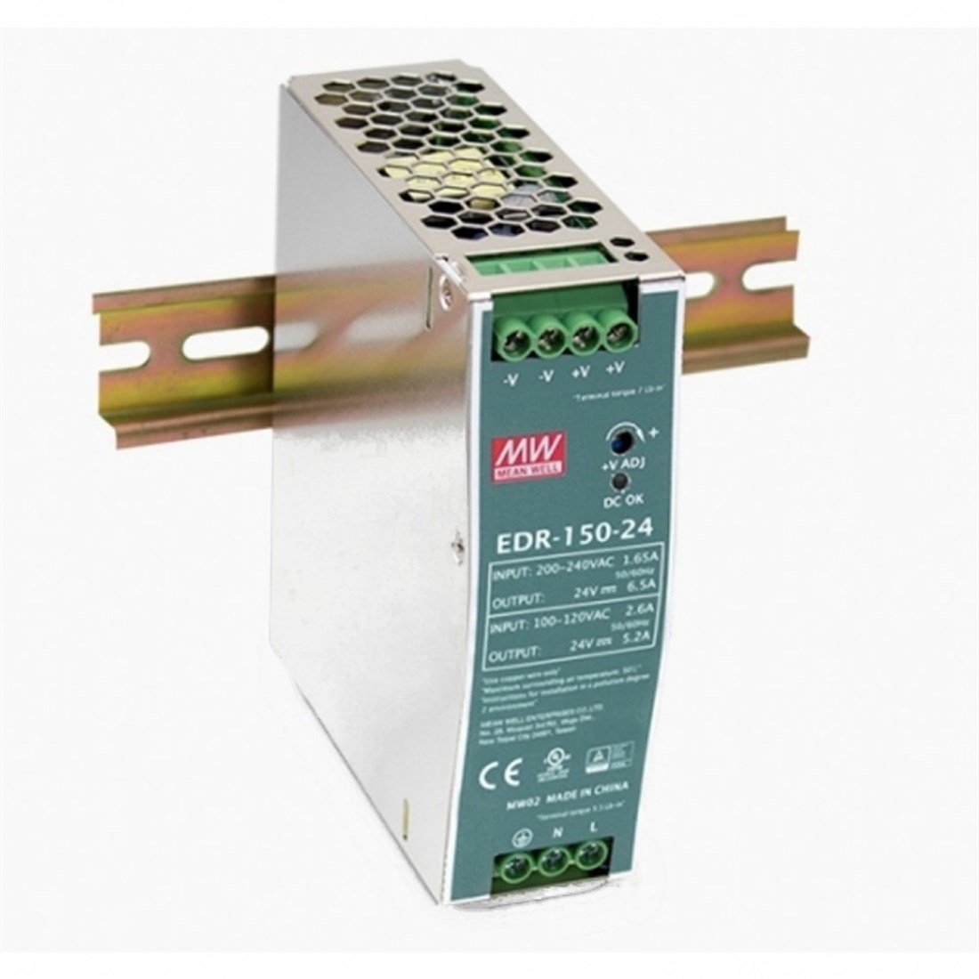 Mean Well EDR-150-24 150W 24V 6.5A-5.2A Led Sürücü