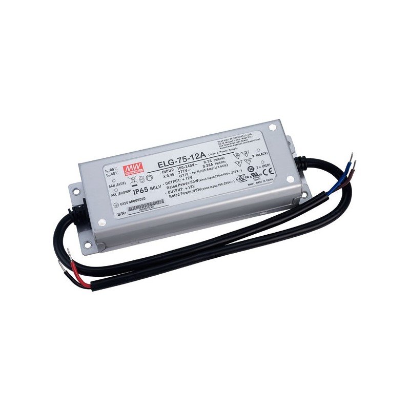 Mean Well ELG-75-36A 36V DC 2.1A Karma Mod AC-DC Tek Çıkışlı Led Sürücü