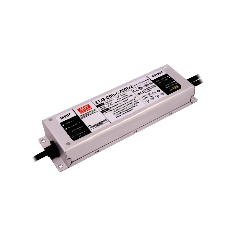 Mean Well ELG-200-24A 24V DC 8.4A Karma Mod AC-DC Tek Çıkışlı Led Sürücü
