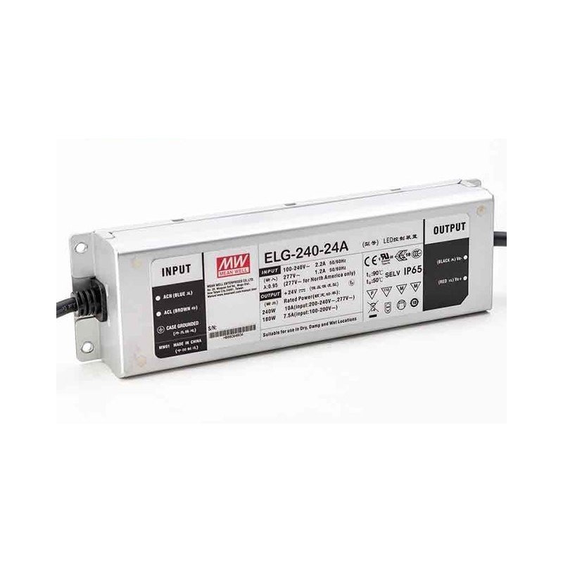 Mean Well ELG-240-54A 54V DC 4.45A Karma Mod AC-DC Tek Çıkışlı Led Sürücü