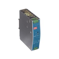 Mean Well NDR-75-12, 12VDC 6.3A Ray Montaj Güç Kaynağı
