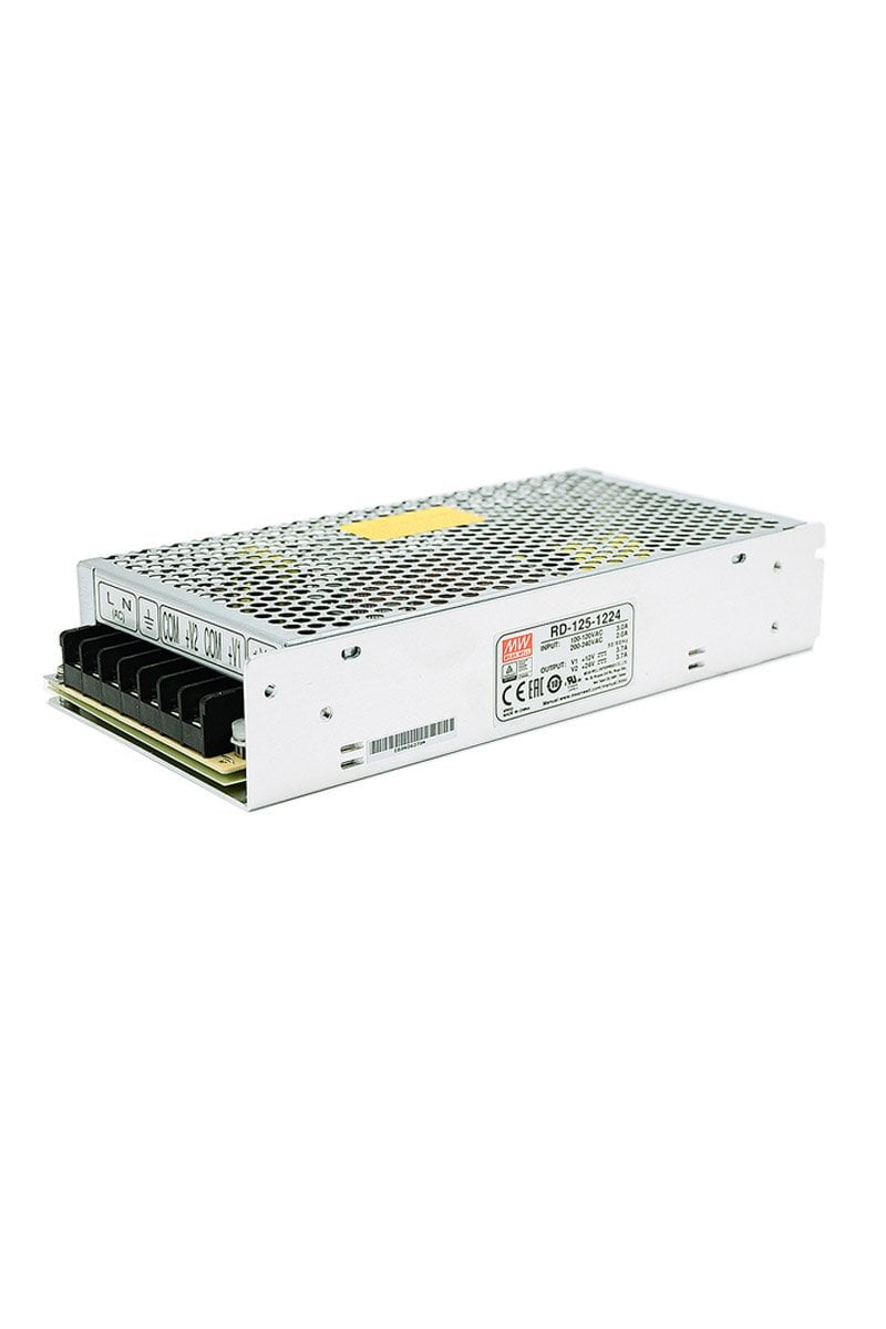 Mean Well RD-125-1224, 12V/24V Çift Çıkış 125W Güç Kaynağı
