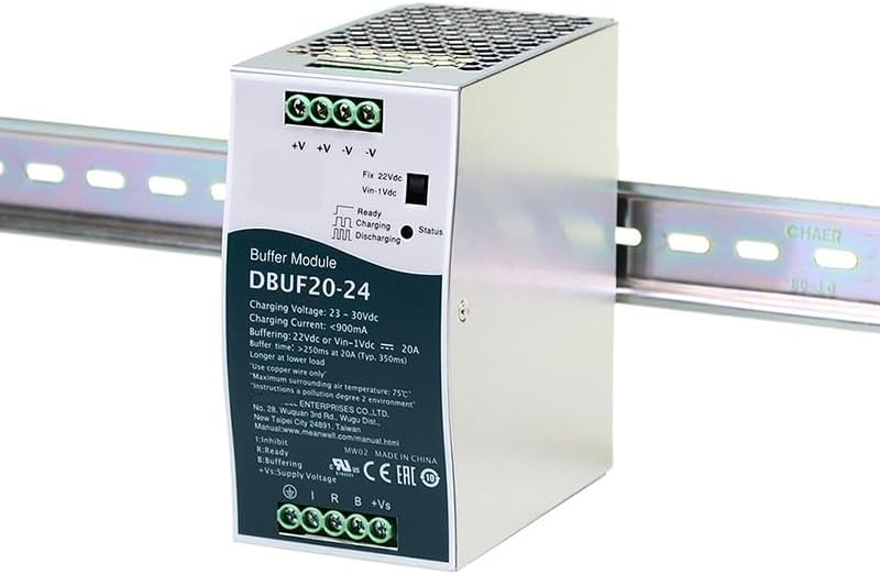 Mean Well DBUF20-24, 24VDC 20A Ray Montaj Buffer Modül